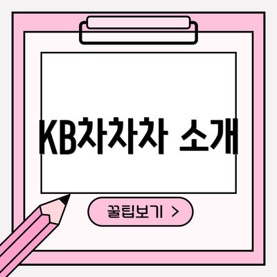 KB차차차 소개