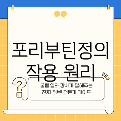 포리부틴정의 작용 원리