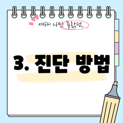 3. 진단 방법