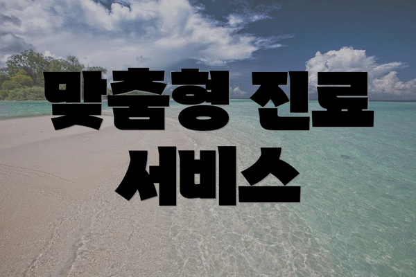 맞춤형 진료 서비스
