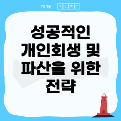 성공적인 개인회생 및 파산을 위한 전략
