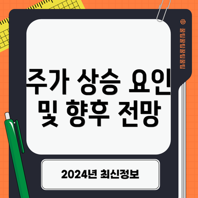 주가 상승 요인 및 향후 전망