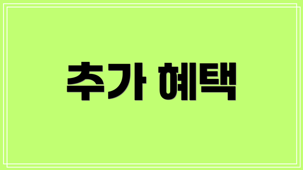 추가 혜택