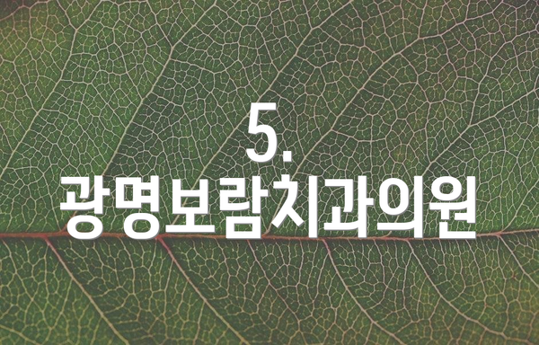 5. 광명보람치과의원