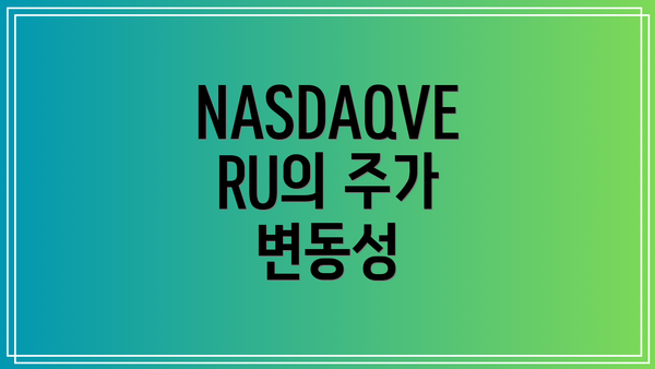 NASDAQVERU의 주가 변동성