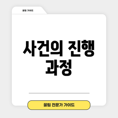 사건의 진행 과정
