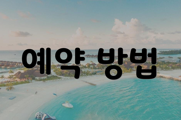 예약 방법