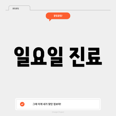 일요일 진료