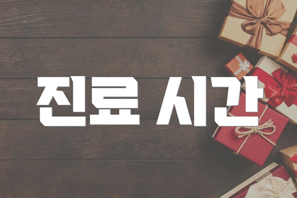 진료 시간