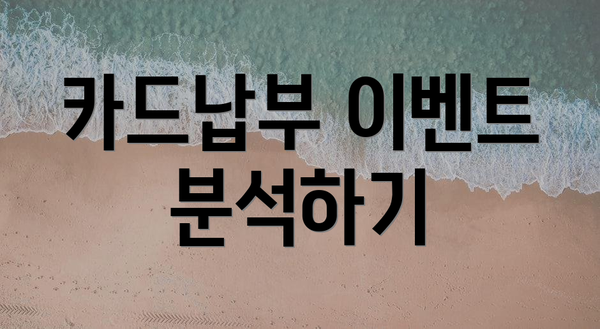 카드납부 이벤트 분석하기
