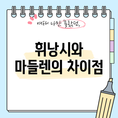 휘낭시와 마들렌의 차이점