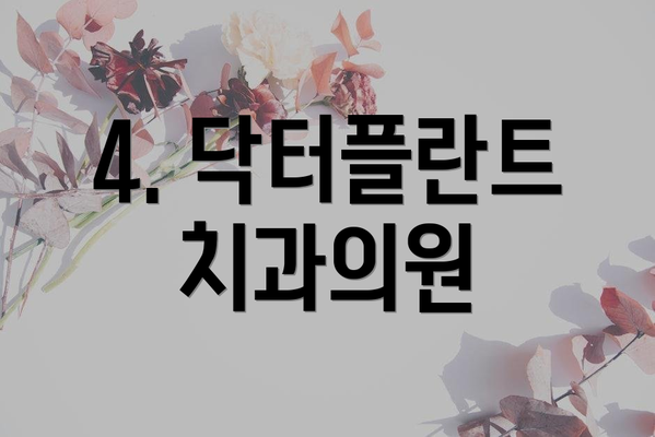 4. 닥터플란트치과의원